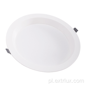 Plastiek LED zagłębiony w okrągłym przeciwglarze Downlight 24W